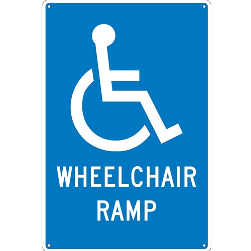 Wheelchair Ramp Sign (TM86G)
