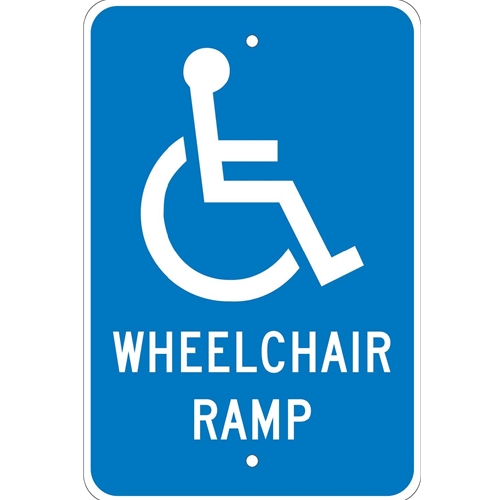 Wheelchair Ramp Sign (TM86J)