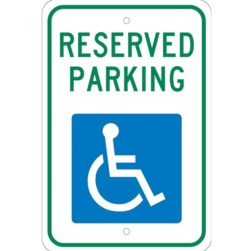 Reserved Parking Sign (TM87J)