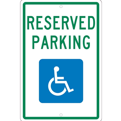 Reserved Handicapped Parking Ada Sign (TM97H)