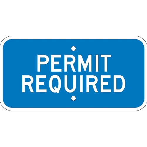 Permit Required Sign (TMA2J)