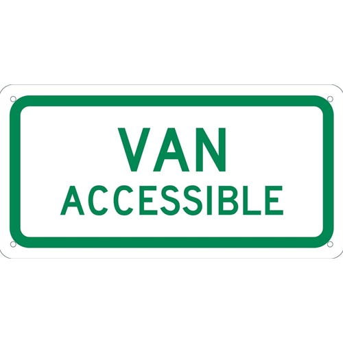 Van Accessible Ada Plaque (TMAS11G)