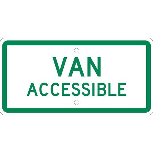 Van Accessible Ada Plaque (TMAS11H)