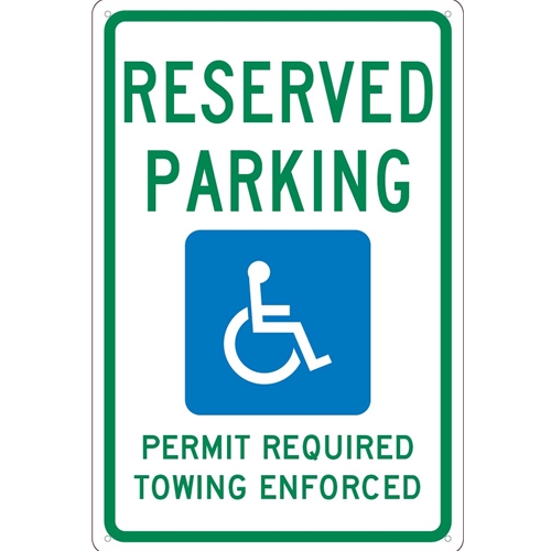 State Handicapped Parking Arkansas Sign (TMS306G)