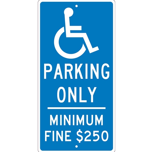 State Handicapped Reserved Parking California Sign (TMS307H)