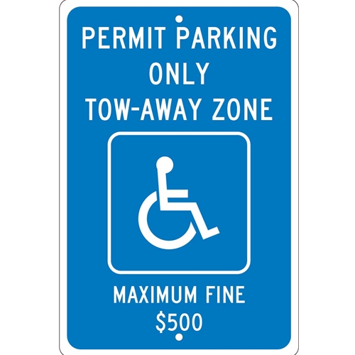 State Handicapped Parking Sign Georgia (TMS314H)