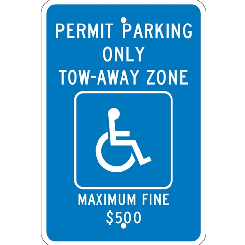 State Handicapped Parking Sign Georgia (TMS314J)