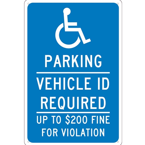State Handicapped Reserved Parking Sign Minnesota (TMS320G)