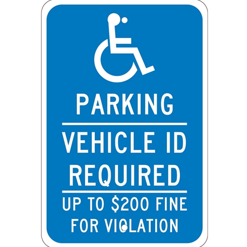 State Handicapped Reserved Parking Sign Minnesota (TMS320J)