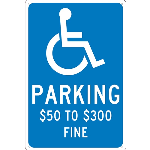 State Handicapped Reserved Parking Sign Missouri (TMS321G)