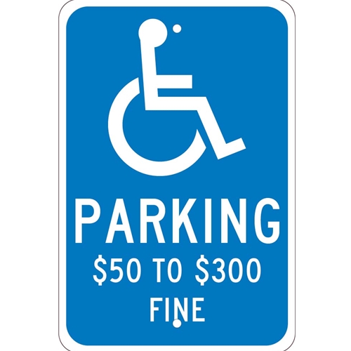 State Handicapped Reserved Parking Sign Missouri (TMS321J)