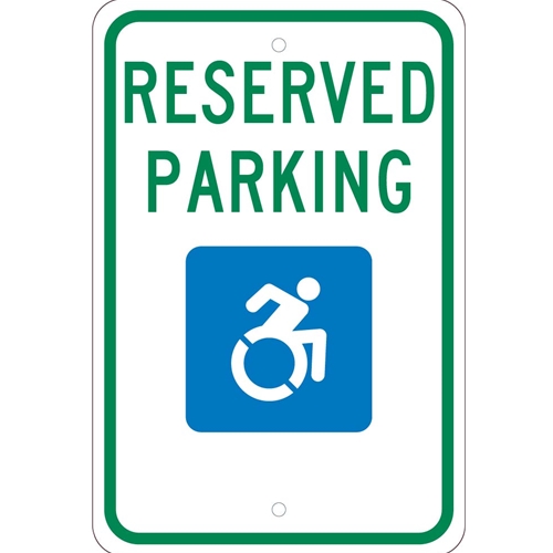 State  Handicapped Reserved Parking Sign New York (TMS326J)