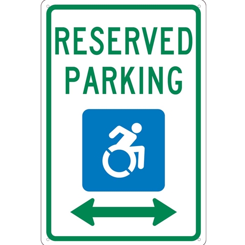 State Handicapped Reserved Parking Sign New York (TMS327G)