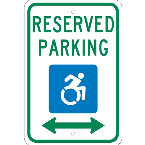 State Handicapped Reserved Parking Sign New York (TMS327J)