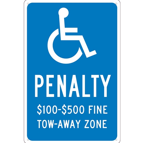 State  Handicapped  Reserved Parking Sign Virginia (TMS338G)