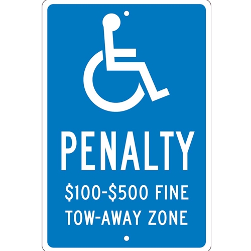 State  Handicapped  Reserved Parking Sign Virginia (TMS338H)