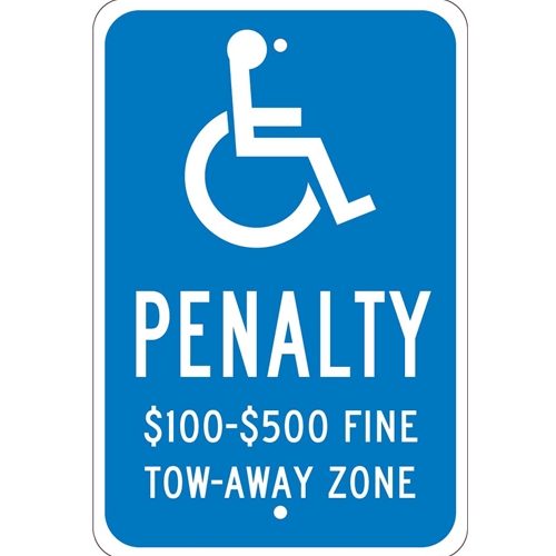State  Handicapped  Reserved Parking Sign Virginia (TMS338J)