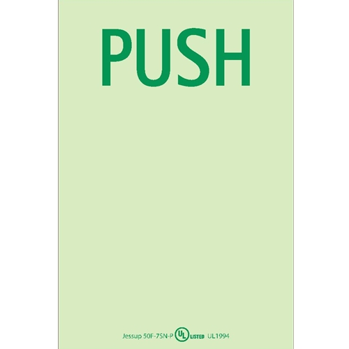 Glo Brite Door Marking Push Sign (50F-7SN-P)