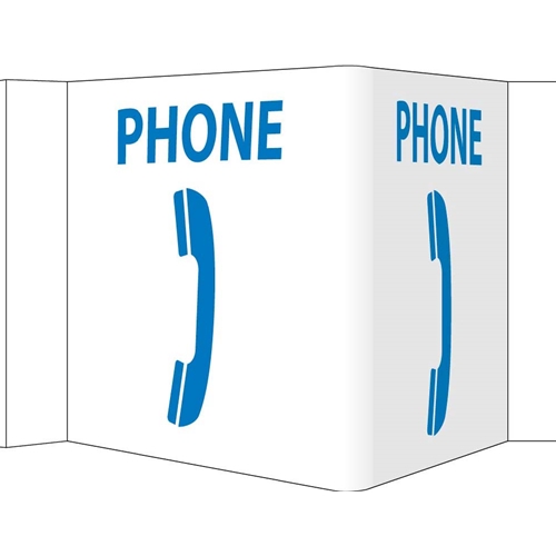 3-View Phone Sign (VS51W)