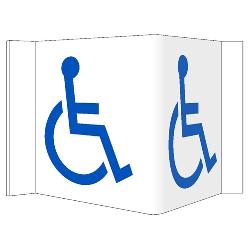 3-View Handicapped Sign (VS8W)