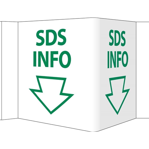 3-View Sds Info Sign (VS99W)