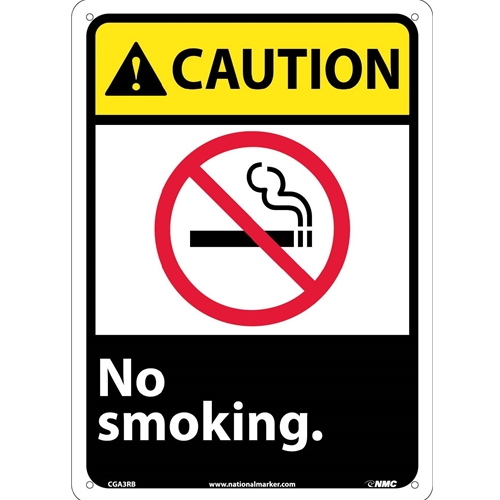 Caution No Smoking Sign (CGA3RB)