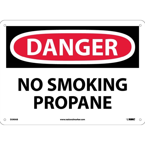 Danger No Smoking Propane Sign (D590AB)