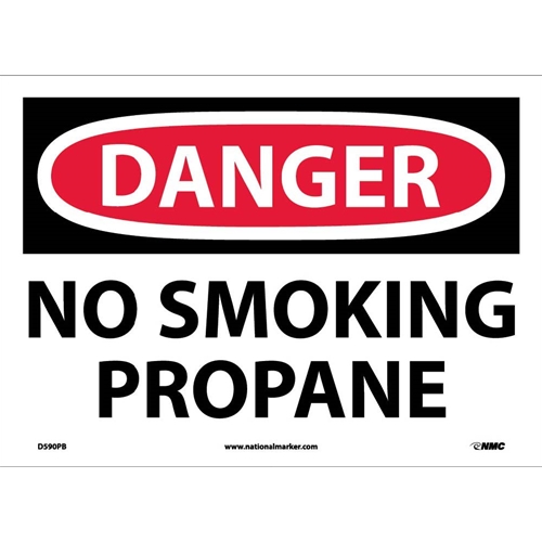 Danger No Smoking Propane Sign (D590PB)