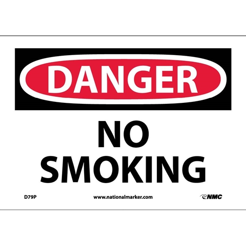 Danger No Smoking Sign (D79P)