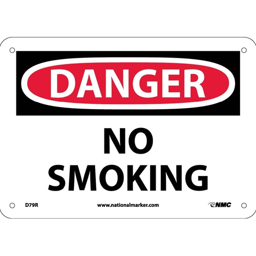 Danger No Smoking Sign (D79R)