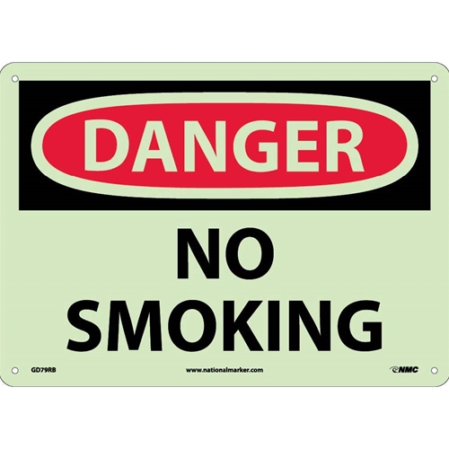 Danger No Smoking Sign (GD79RB)