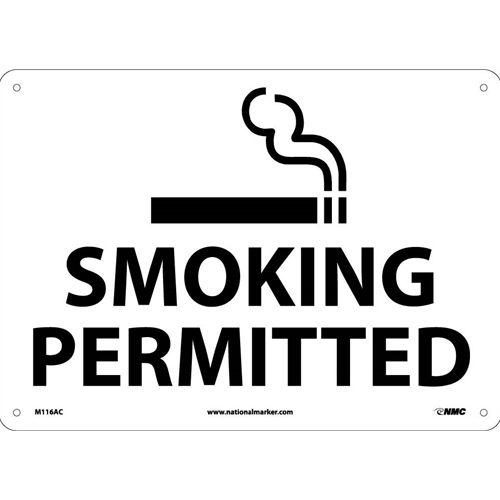 Smoking Permitted Sign (M116AC)