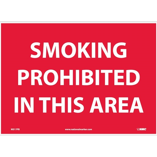 Smoking Prohibited In This Area Sign (M317PB)