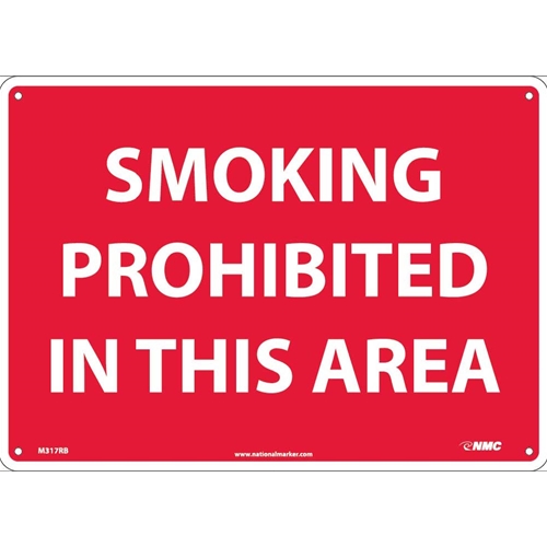 Smoking Prohibited In This Area Sign (M317RB)