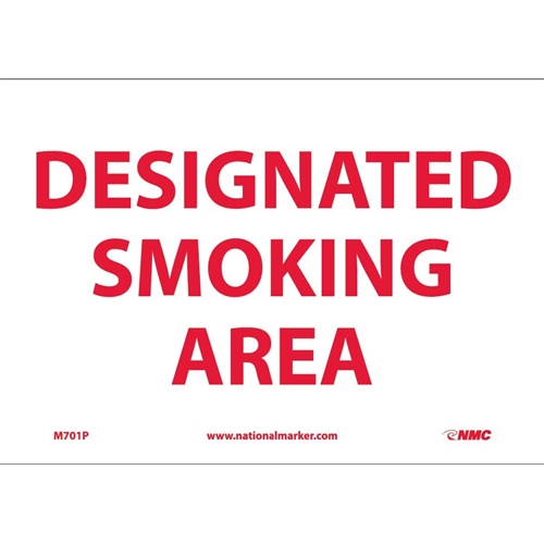Designated Smoking Area Sign (M701P)