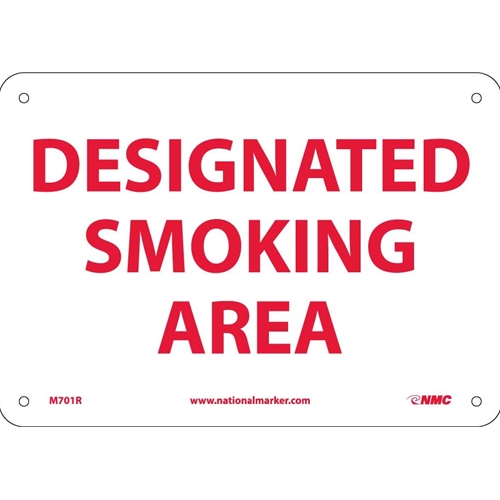 Designated Smoking Area Sign (M701R)