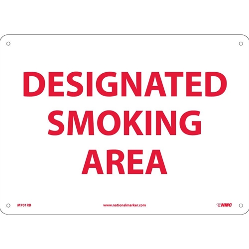 Designated Smoking Area Sign (M701RB)