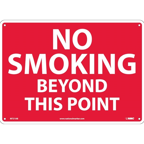 No Smoking Beyond This Point Sign (M721AB)