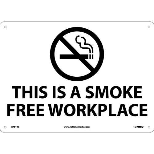 This Is A Smoke Free Workplace Sign (M761RB)