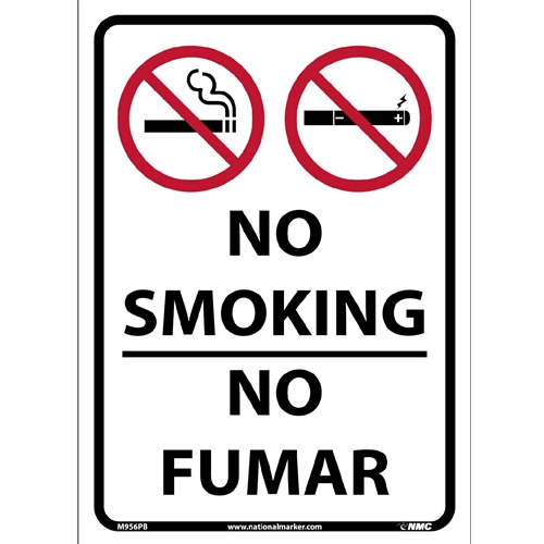 No Smoking Bilingual Sign (M956PB)