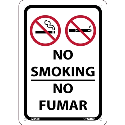 No Smoking Bilingual Sign (M956R)