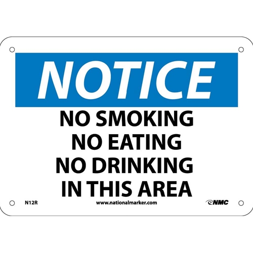 Notice No Smoking Sign (N12R)