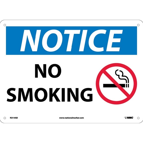 Notice No Smoking (N314AB)