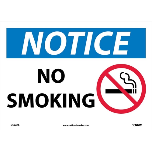 Notice No Smoking (N314PB)