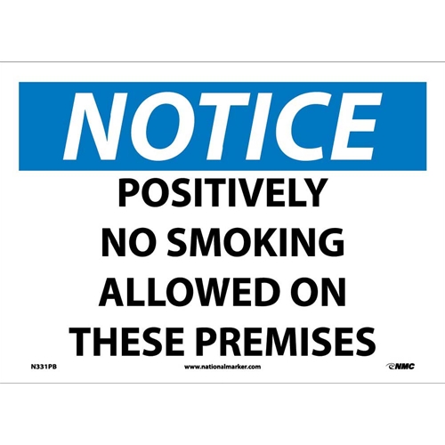 Notice No Smoking Sign (N331PB)