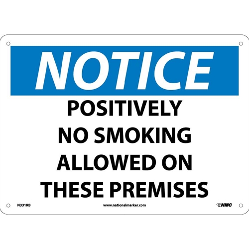 Notice No Smoking Sign (N331RB)