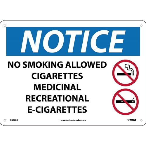 No Smoking Allowed Sign (N502RB)