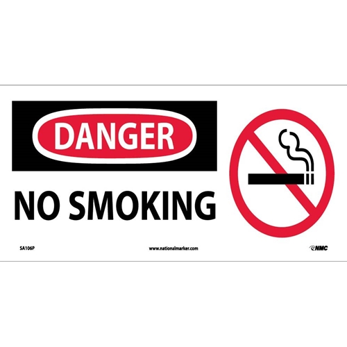 Danger No Smoking Sign (SA106P)