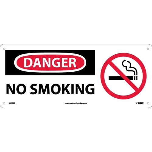 Danger No Smoking Sign (SA106R)