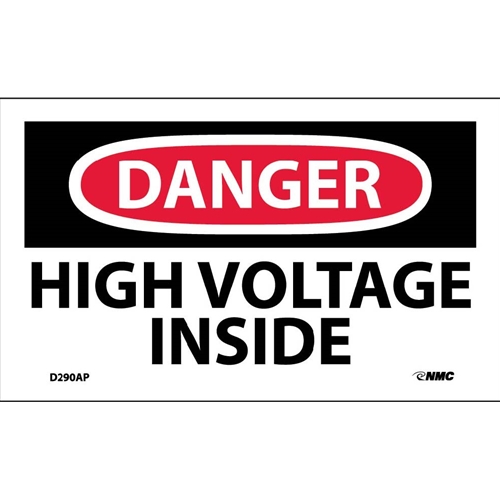 Danger High Voltage Inside Label (D290AP)